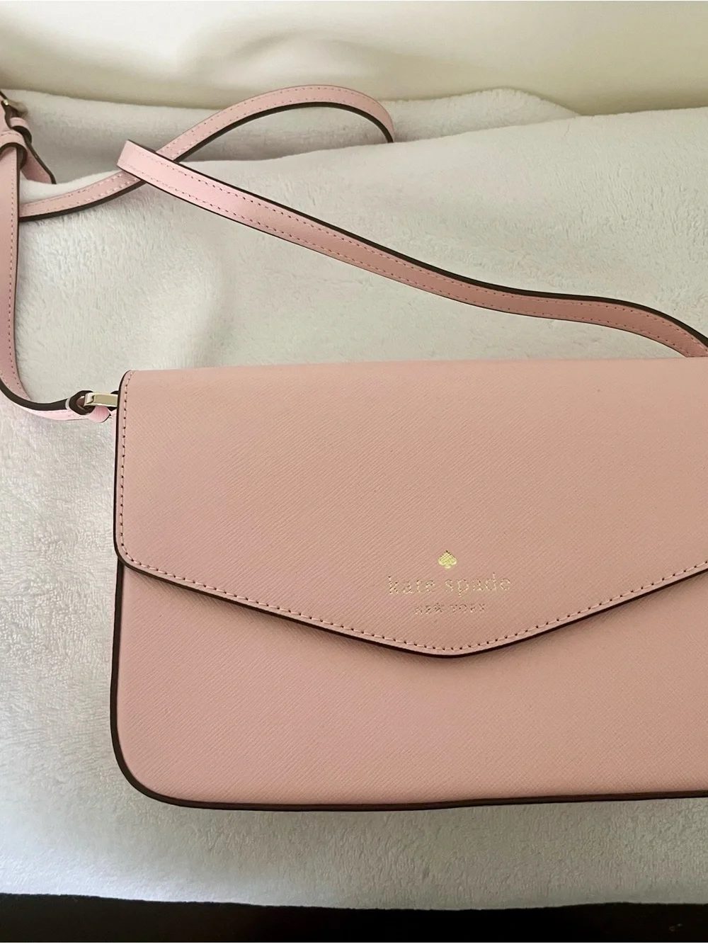 kate spade Blush Pink Saffiano Leather Crossbody